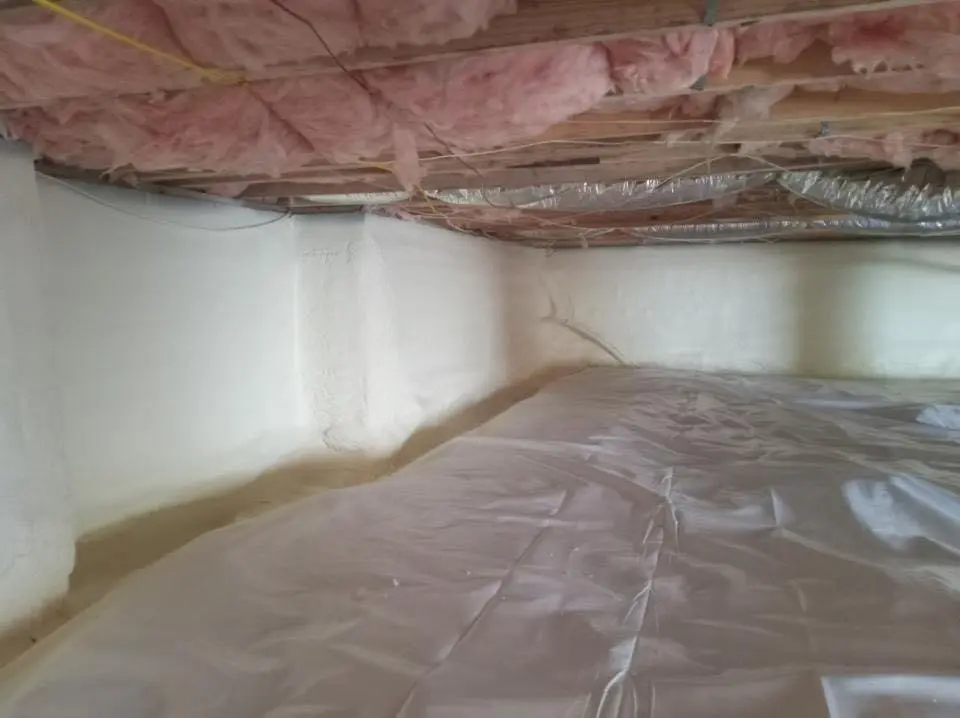 Crawl space encapsulation with closed-cell spray foam for Metal Roof Coating in Deerfield Beach